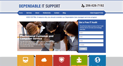 Desktop Screenshot of dependableitsupport.com